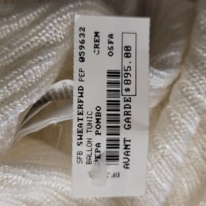 Pepa Pombo - Avant Garde Balloon Tunic - Cream